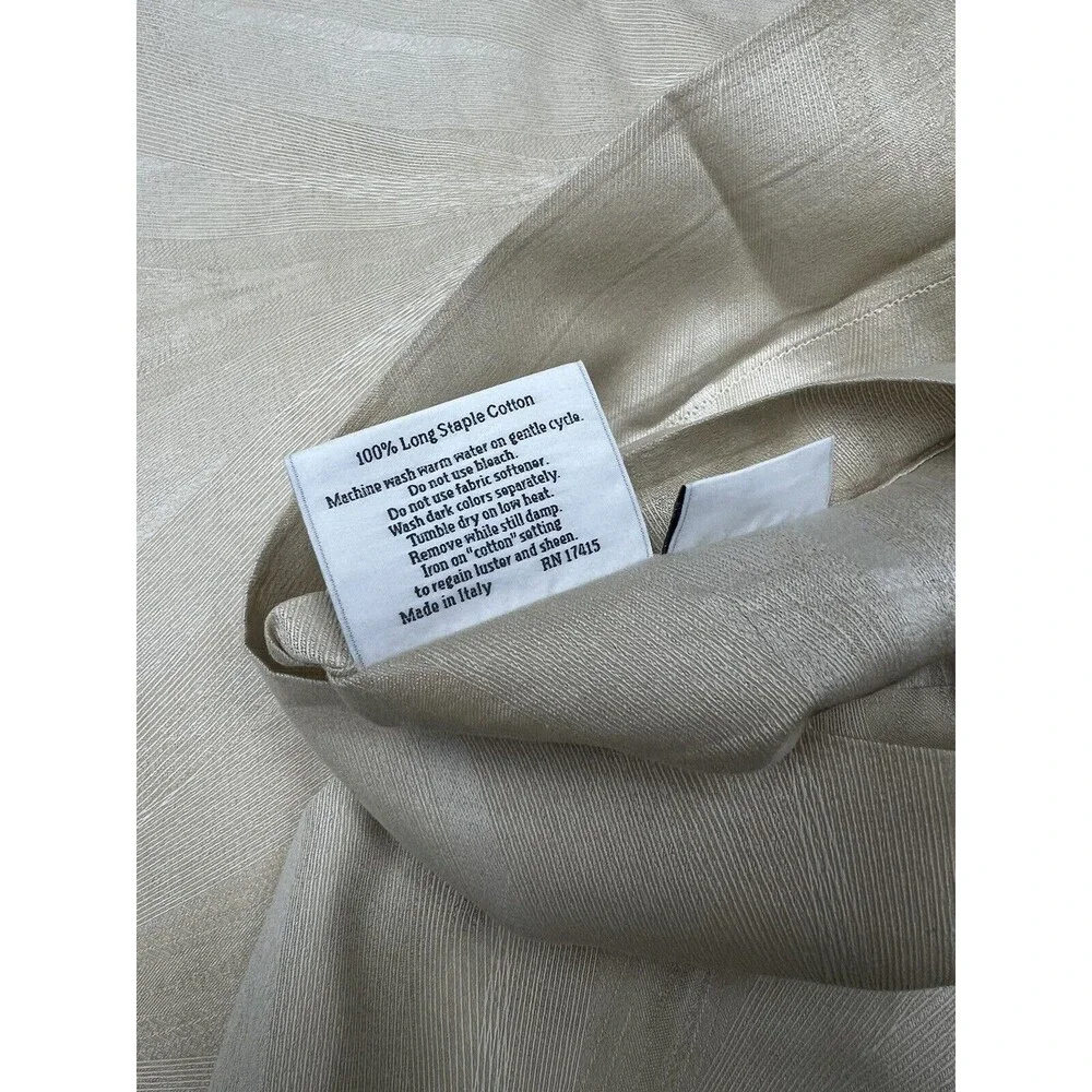 Sferra Piuma 3820 Sateen FULL / QUEEN Duvet Cover + 2 Boudoir Shams Stone